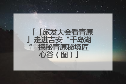 「旅发大会看青原」走进吉安“千岛湖” 探秘青原秘境匠心谷（图）