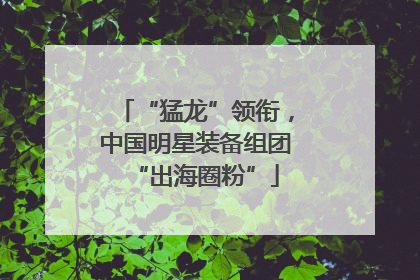 “猛龙”领衔，中国明星装备组团“出海圈粉”