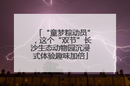“童梦粽动员”，这个“双节”长沙生态动物园沉浸式体验趣味加倍