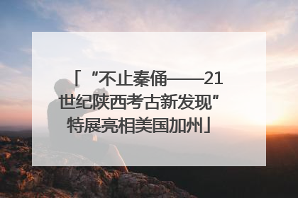 “不止秦俑——21世纪陕西考古新发现”特展亮相美国加州