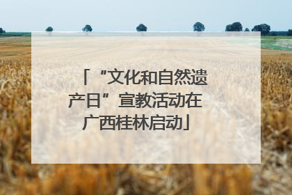 “文化和自然遗产日”宣教活动在广西桂林启动