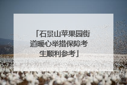 石景山苹果园街道暖心举措保障考生顺利参考
