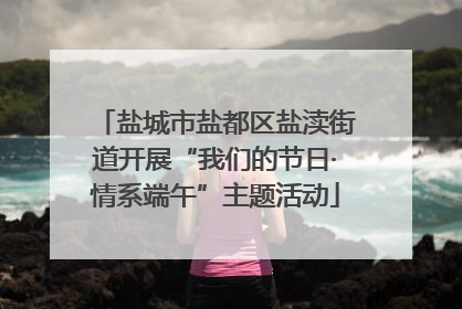 盐城市盐都区盐渎街道开展“我们的节日·情系端午”主题活动