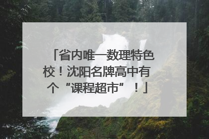 省内唯一数理特色校！沈阳名牌高中有个“课程超市”！