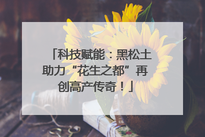 科技赋能：黑松土助力“花生之都”再创高产传奇！