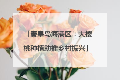 秦皇岛海港区：大樱桃种植助推乡村振兴