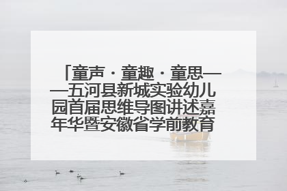 童声・童趣・童思——五河县新城实验幼儿园首届思维导图讲述嘉年华暨安徽省学前教育教研基地园项目阶段性成果展示活动