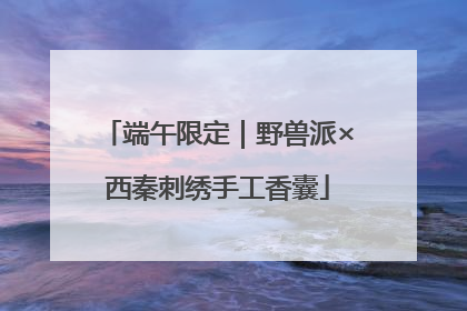 端午限定｜野兽派×西秦刺绣手工香囊