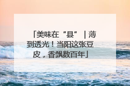 美味在“县”｜薄到透光！当阳这张豆皮，香飘数百年