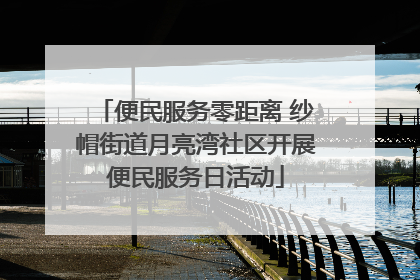 便民服务零距离 纱帽街道月亮湾社区开展便民服务日活动