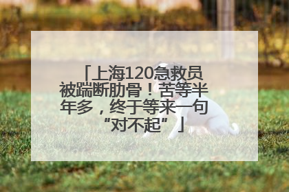 上海120急救员被踹断肋骨！苦等半年多，终于等来一句“对不起”