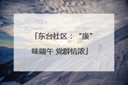 东台社区：“廉”味端午 党群情浓