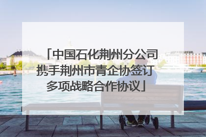 中国石化荆州分公司携手荆州市青企协签订多项战略合作协议