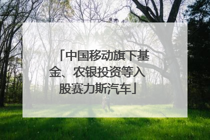 中国移动旗下基金、农银投资等入股赛力斯汽车