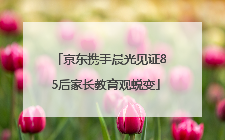 京东携手晨光见证85后家长教育观蜕变