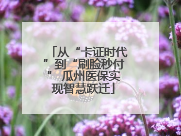从“卡证时代”到“刷脸秒付” 瓜州医保实现智慧跃迁