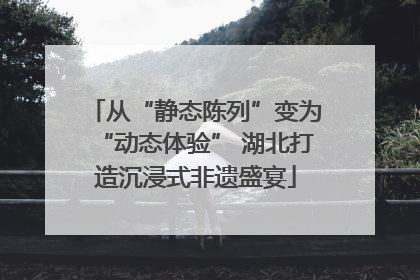 从“静态陈列”变为“动态体验” 湖北打造沉浸式非遗盛宴