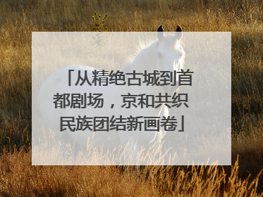 从精绝古城到首都剧场，京和共织民族团结新画卷