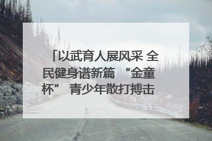 以武育人展风采 全民健身谱新篇 “金童杯” 青少年散打搏击邀请赛圆满落幕