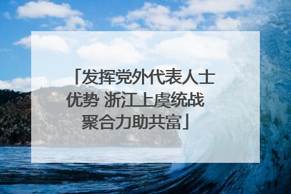 发挥党外代表人士优势 浙江上虞统战聚合力助共富