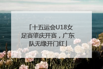 十五运会U18女足赛肇庆开赛，广东队无缘开门红