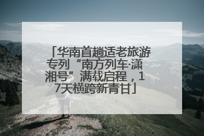华南首趟适老旅游专列“南方列车·潇湘号”满载启程，17天横跨新青甘