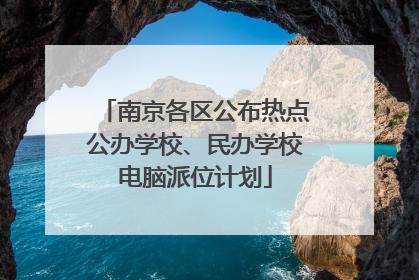 南京各区公布热点公办学校、民办学校电脑派位计划