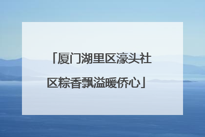 厦门湖里区濠头社区粽香飘溢暖侨心