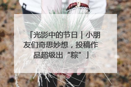 光影中的节日｜小朋友们奇思妙想，投稿作品超级出“粽”