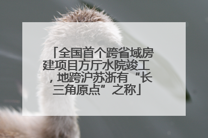 全国首个跨省域房建项目方厅水院竣工，地跨沪苏浙有“长三角原点”之称