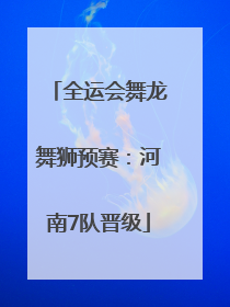 全运会舞龙舞狮预赛：河南7队晋级