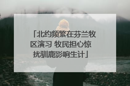 北约频繁在芬兰牧区演习 牧民担心惊扰驯鹿影响生计