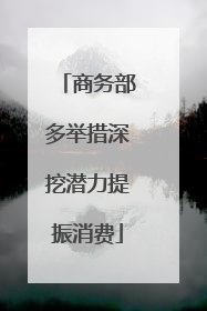 商务部多举措深挖潜力提振消费