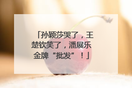 孙颖莎哭了，王楚钦笑了，潘展乐金牌“批发”！