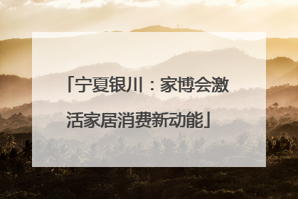宁夏银川：家博会激活家居消费新动能