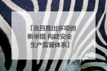 宜昌推出多项创新举措 构建安全生产监管体系