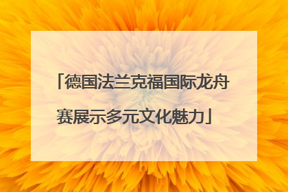 德国法兰克福国际龙舟赛展示多元文化魅力