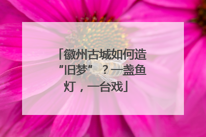 徽州古城如何造“旧梦”？一盏鱼灯，一台戏