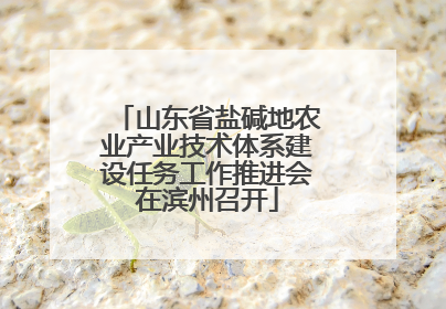 山东省盐碱地农业产业技术体系建设任务工作推进会在滨州召开