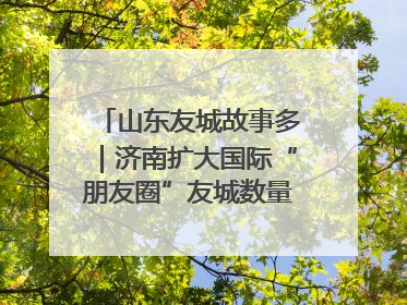 山东友城故事多｜济南扩大国际“朋友圈”友城数量达92对