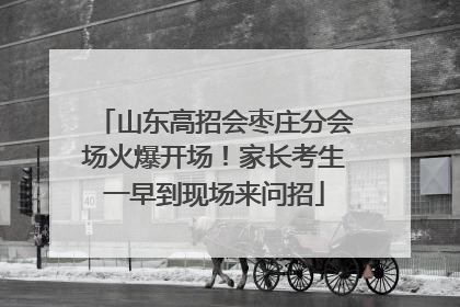 山东高招会枣庄分会场火爆开场！家长考生一早到现场来问招