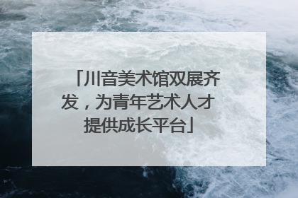 川音美术馆双展齐发，为青年艺术人才提供成长平台