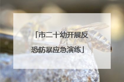 市二十幼开展反恐防暴应急演练