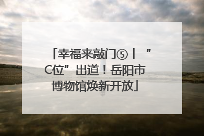 幸福来敲门⑤丨“C位”出道！岳阳市博物馆焕新开放