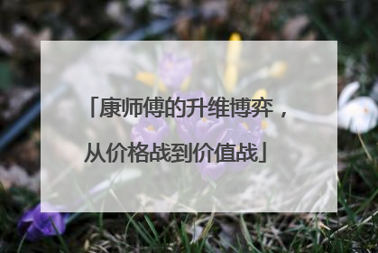 康师傅的升维博弈，从价格战到价值战