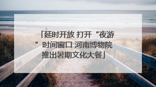 延时开放 打开“夜游”时间窗口 河南博物院推出暑期文化大餐