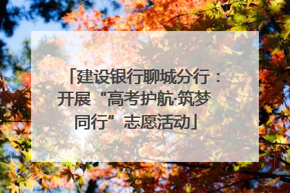 建设银行聊城分行：开展“高考护航·筑梦同行”志愿活动