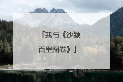 我与《沙颍百里图卷》