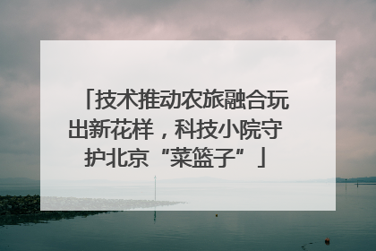 技术推动农旅融合玩出新花样，科技小院守护北京“菜篮子”