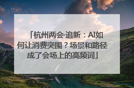 杭州两会·追新：AI如何让消费突围？场景和路径成了会场上的高频词